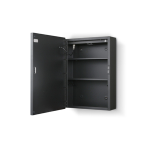 <span class=keywords><strong>Armoire</strong></span> à <span class=keywords><strong>pharmacie</strong></span> avec lumières LED <span class=keywords><strong>armoire</strong></span> à miroir de salle de bain murale avec charnière de piano mode 3 couleurs porte en aluminium noir 1420" - Product Image 6