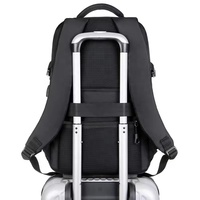 Usine directe en gros 15.6 pouces Logo personnalisé étanche Oxford Pu matériel affaires hommes sac quotidien sac de voyage sac à dos pour ordinateur portable