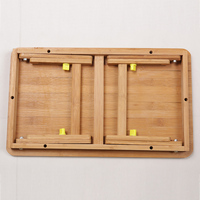 Table pliable en bambou pour enfants, petit bureau d'ordinateur pliable en bois, plateau De lit