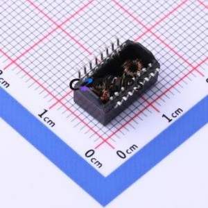 Transformateur LAN H1606CG SMD-16P, inducteur 12,7x7,1mm 1CT:1CT Port unique 10/100 Base-T POE - Product Image 2