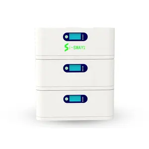Bateria de armazenamento de energia empilhável para uso doméstico Lifepo4 I-Sway 10kwh 15kwh 30kwh 10kw 15kw