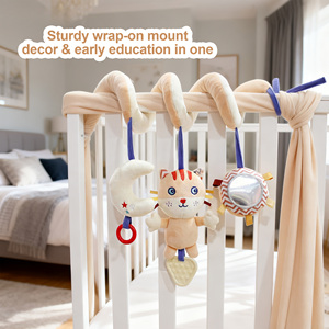 Juguetes <span class=keywords><strong>de</strong></span> peluche personalizados OEM para cuna <span class=keywords><strong>de</strong></span> bebé, decoraciones multifuncionales para cuna, muñecos relajantes para la estimulación sensorial del recién nacido - Product Image 1