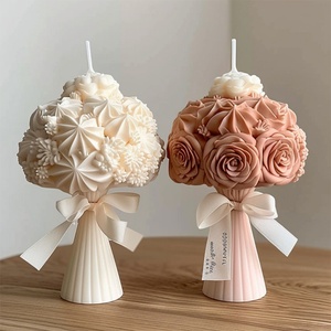 Molde de Silicona para Velas con Forma de Ramo de Rosas para el Día de San Valentín, Decoración del Hogar, Vela Aromática, Reutilizable y Ecológica - Product Image 3