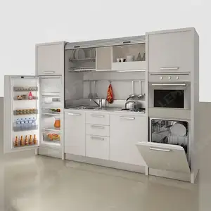 Armários de cozinha modernos com unidade de cozinha