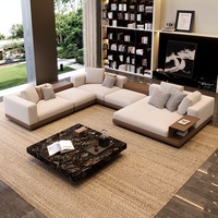 Canapé en U monoplace pour salon, nouveau modèle 2026, grande surface, design plat, minimaliste italien haut de gamme