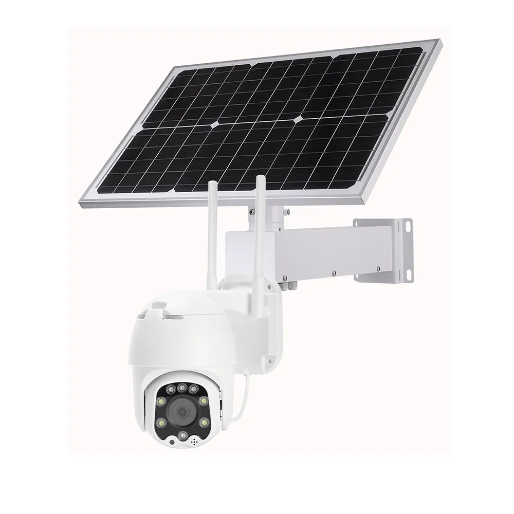 High quality solar 4G camera system 24 hours recording 40W solar panel with 20AH battery 4G ptz camera factory sales directly
