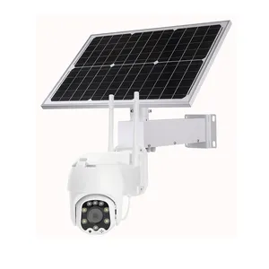 High quality solar 4G camera system 24 hours recording 40W solar panel with 20AH battery 4G ptz camera factory sales directly