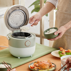 Bear Mini Rice Cooker DFB-B16C1 3L Smart Timer For 1-2 People Cooking Porridge Soup <b>Drum</b> Shape Electric <b>Plastic</b> Housing - Product Image 2