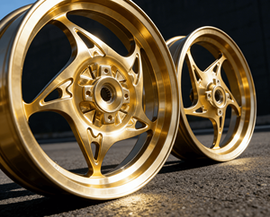 Ruedas de Aluminio Grabadas por CNC para Honda Giorno - 122.5J/122.15J, Ruedas de Conversión de Freno de Disco Delantero y Trasero - Product Image 4