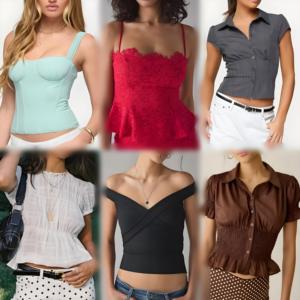 Ropa al por Mayor, Nueva Colección, Camisetas Cortas para Mujer, Precio Bajo, Ropa Casual de Verano para Mujeres Adultas - Product Image 1