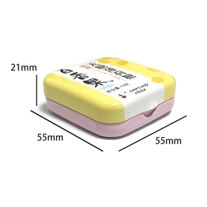 Chattering Net Red 16g Candy <b>Box</b> Square Tinplate Small Food Grade <b>Empty</b> Flip Mint Candy Iron <b>Box</b> Customizable - Product Image 1
