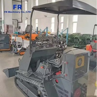 Mini-chargeuse compacte sur chenilles en caoutchouc FS-T390 avec cabine ROPS pour terrains boueux, aménagement paysager, travaux agricoles et construction