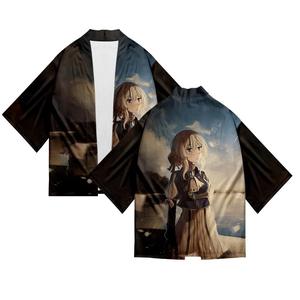 10 Stili di Kimono Giapponese <span class=keywords><strong>Violet</strong></span> <span class=keywords><strong>Evergarden</strong></span>, Camicie Haori Stampate a Colori, Mantello Anime, Costume per Cosplay - Product Image 5