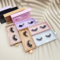 Vente en gros de cils de vison duveteux 100% avec emballage de marque privée cils personnalisés de 12 à 15mm cils de vison 3d cils de vison