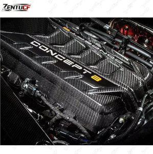 Capot en fibre de carbone C8 - Convient pour la <span class=keywords><strong>Corvette</strong></span> C8 2020+ - Couvercle de moteur en fibre de carbone adaptable - Product Image 6