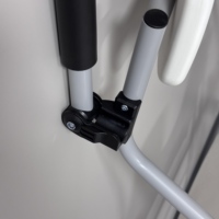 Chaise de toilette portable pour personnes âgées et handicapées avec cuvette, chaise de douche pliable pour soins à domicile
