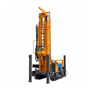 Foreuse compacte sur chenilles de type chenillé, châssis stable jaune, faible consommation de carburant, accès aux terrains montagneux - Product Image 1