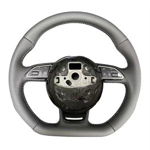 Volante de coche para Audi S3 8P S4 B8 S5 S6 S7 S8 <span class=keywords><strong>A3</strong></span> 8V <span class=keywords><strong>A3</strong></span> 8P A4 B8 A5 B8 A6 C7 A7 C7 A8 D4 Volante de cuero - Product Image 6