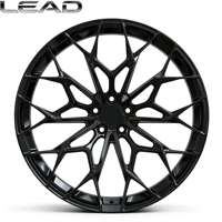 Rines Personalizados LEAD de 16-24 Pulgadas, 6061-T6, Forjados, con Recubrimiento en Polvo, Negros, para Mercedes, para Audi