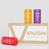 Pot en PET rond de forme cosmétique de 100g 120g 450g 300g rouge orange violet / Élégants pots à crème vides avec couvercle à vis