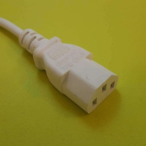 White 2 Pin Flat <b>Plug</b> Power Cord For Electric Vehicle Charging <b>Replacement</b> Use China Made - Product Image 2