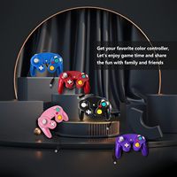Contrôleur de jeu filaire design avec fonction de vibration pour le contrôleur Gamecube Classic Design adapté à la console de jeu NGC