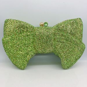 Mới lạ của phụ nữ pha lê Evening Bag với Bow Clutch trường hợp khó khăn túi xách Wedding party PURSE Rhinestone <span class=keywords><strong>minaudiere</strong></span> Túi - Product Image 6