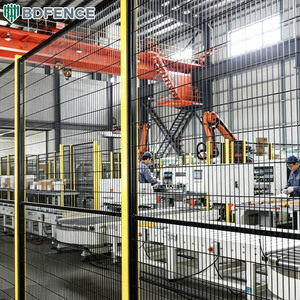 Clôture de protection anti-corrosion <span class=keywords><strong>pour</strong></span> robot, en maille métallique galvanisée, longue durée de vie <span class=keywords><strong>pour</strong></span> une utilisation 24h/24 et 7j/7 dans les ateliers de robots industriels - Product Image 4