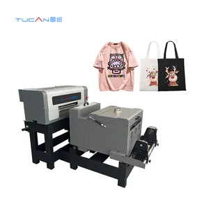 Tucan Nieuwe Xp600 Dtf Printer 40Cm 30Cm T-Shirrt Logo Drukmachine Met Shaker En Droger Dtf Printer Overdracht