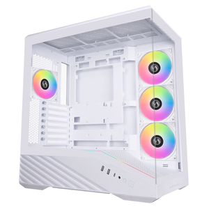 LianLi Vector V100 boîtier ATX blanc acier 7 emplacements PCIe fenêtre latérale carte <span class=keywords><strong>m</strong></span>ère ATX Compatible 420mm tour GPU boîtier d'ordinateur de jeu - Product Image 3