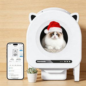 Caja de arena para gatos Kedi Tuvaleti extra grande, automática, fácil de limpiar, ecológica, suministros de limpieza para mascotas, directo de fábrica. - Product Image 1