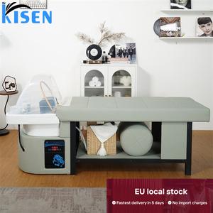 Kisen Europe Stock Lit de lavage de cheveux de luxe à circulation d'eau, lit de massage thaïlandais, plateau de thérapie japonaise pour salon de beauté - Product Image 3