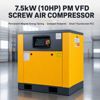 Kompresor Udara Berpendingin Udara Magnet Permanen Tugas Berat Harga Ekonomis 10HP 7.5KW 220V Efisiensi Tinggi Kualitas Tinggi