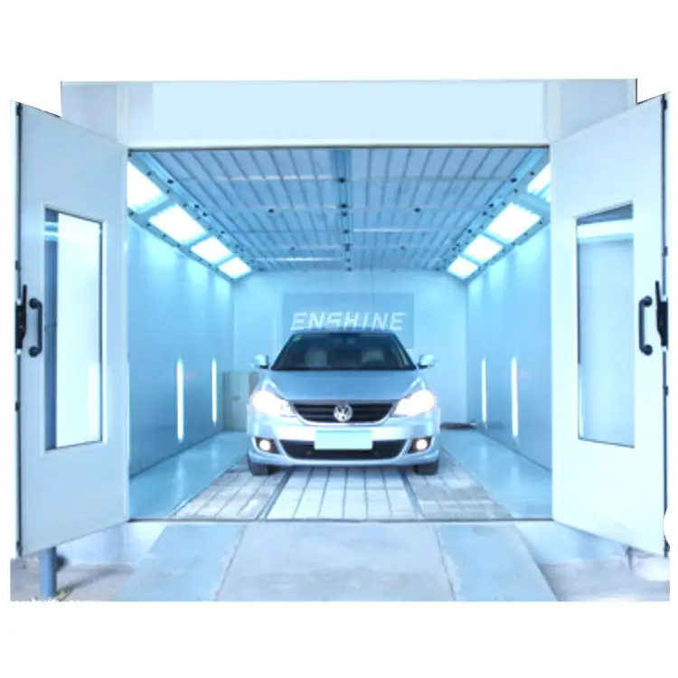 High Quality Full Downdraft Car Paint Spray Booths Design With Diesel/Gas Heater