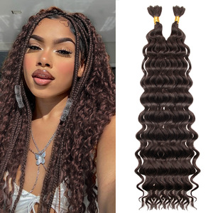 JoannaHair-Cheveux bouclés en fibres synthétiques, crochet à haute température, machine à double trame, pour fête, 30 pouces, Offres Spéciales - Product Image 2