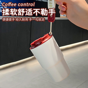 Portable 316 Stainless Steel Coffee Mug Octagonal Shape Insulated With Strap Travel Use - Product Image 3