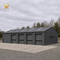 Entrepôt préfabriqué en structure métallique, assemblage rapide, résistant aux intempéries, atelier métallique isolé, garage de stockage, bâtiment industriel