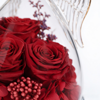 Rose éternelle sous cloche en verre en forme d'ange, rose préservée sous couvercle en verre pour la Saint-Valentin, la fête des mères, vente en gros