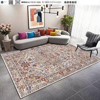 Tapis de sol modernes de luxe Grand salon Tapis personnalisés pour la maison Technique tuftée OEM Bienvenue Lavable Prière Utilisation dans la chambre à coucher