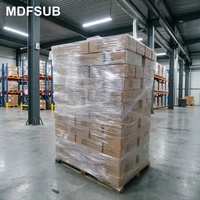 Sous-plats écologiques et conformes REACH en MDF par sublimation, ronds modernes de 4 mm, 17x17 cm, réutilisables avec base en liège, 14Y Factory CARB P2 SEDEX MDFSUB