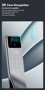 EBKN Tuya 3D التعرف على الوجه بصمة الإصبع NFC لوحة مفاتيح رقمية فيديو انتركوم قفل باب عن بعد سحابة - Product Image 3
