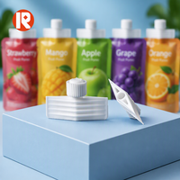Capuchon de bec verseur en plastique écologique de 5 mm, couleur personnalisée, pour sachet d'emballage alimentaire de boisson gelée