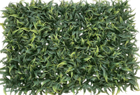 Panneau de haie artificielle en buis pour mur végétal, 12 pièces 20''x20'', résistant aux UV, design mural en herbe artificielle verte