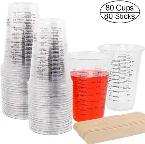 Nieuwe stijl Hot Koop clear wegwerp plastic beker fruit cup meten 10 oz geneeskunde cup