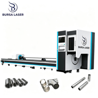 Machine de découpe laser à fibre CNC de haute précision certifiée CE pour la découpe de tubes métalliques ronds, carrés et de formes spéciales, y compris la découpe en biseau