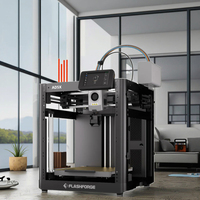 Printer 3D Otomatis Flashforge Adventurer 5X Dual-Sided PEI Kecepatan Tinggi Direct Extruder Auto-Leveling untuk Penggunaan Industri PLA USB