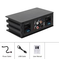 Amplificateur DSP universel SUN-RISE à 4 canaux en alliage d'aluminium, haute puissance 12V 200W, Plug-and-Play, audio adapté à la plupart des modèles de voitures