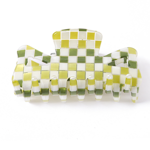 Fermaglio <span class=keywords><strong>a</strong></span> Forma di Artiglio per Bambini Ume OEM |   Materiale in PVC Acetato + Certificato CE |   Acconciatura Rapida in Un Secondo con Motivo <span class=keywords><strong>a</strong></span> Scacchi |   Quotidiano - Product Image 6