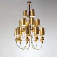 Luminaires modernes et simples pour hôtels et restaurants, lampes de chambre à coucher, luminaires créatifs pour salons, lustres suspendus multi-têtes en tissu, fer et PVC