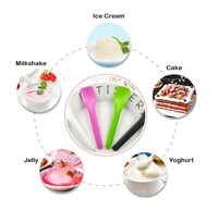 Mini cuillère écologique CPLA personnalisée cuillère à crème glacée jetable emballée individuellement